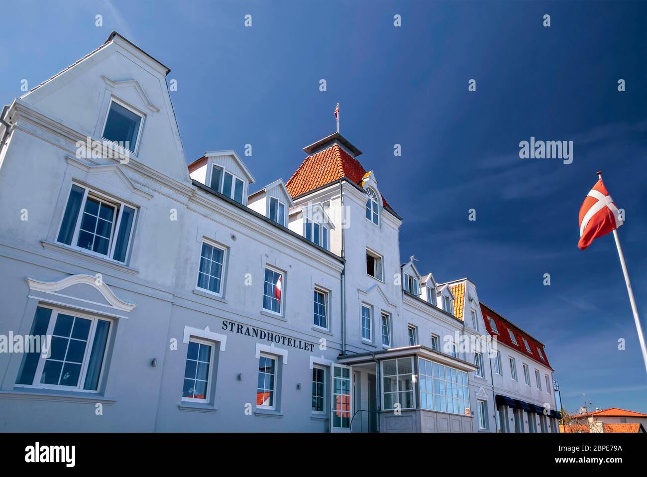Historisches Hotel in Sandvig auf Bornholm, Dänemark Stock Photo Alamy