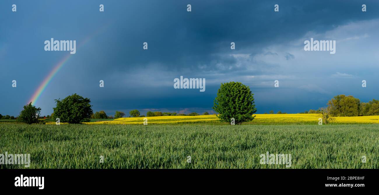 Rural landscape stormy weather hi-res stock photography and images - Alamy