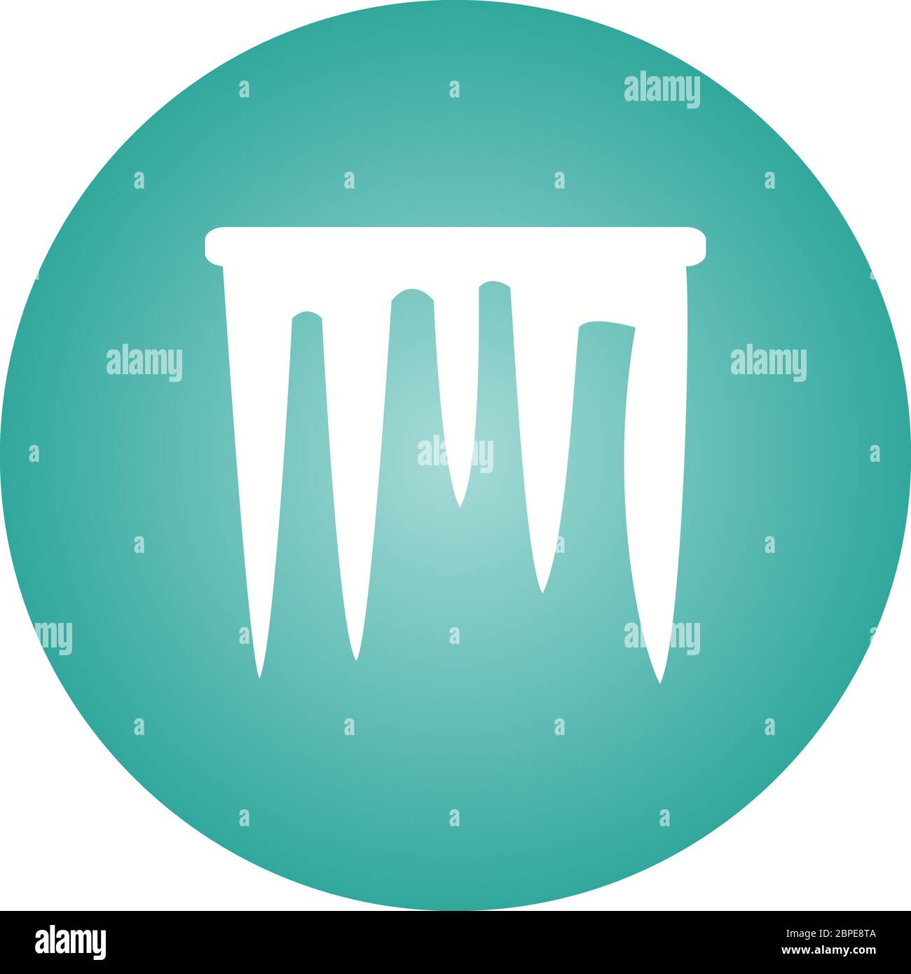 Beautiful Icicle Glyph Vector Icon Stock Vector Image & Art - Alamy