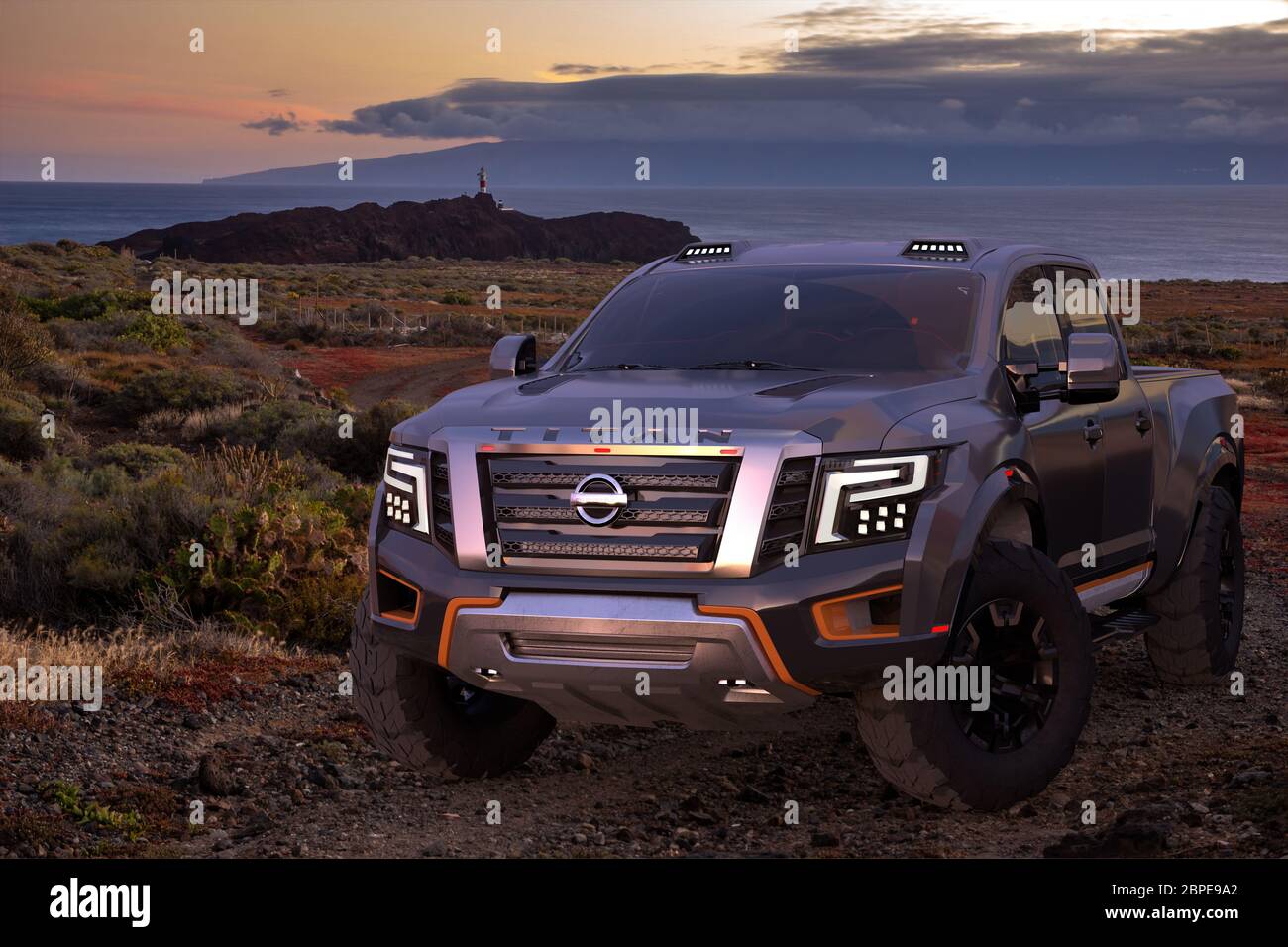 Powerful and modern Nissan Titan Warrior Concept Stock Photo - Alamy