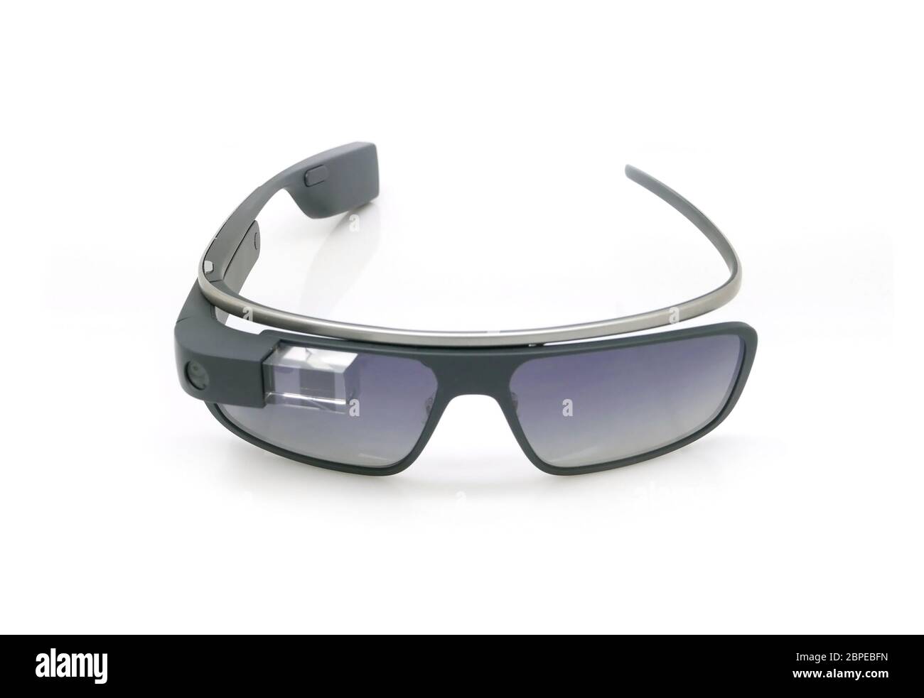 Google glass portable computer display Stock Photo