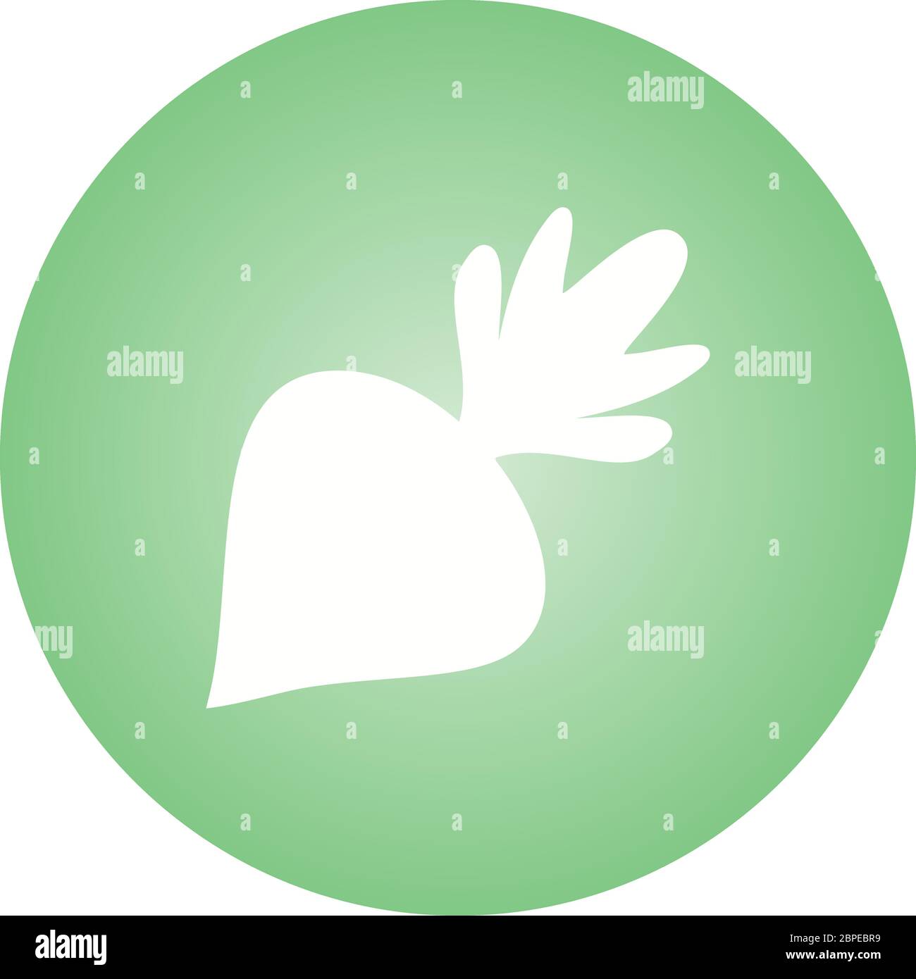 Beautiful Beet Glyph Vector Icon Stock Vector