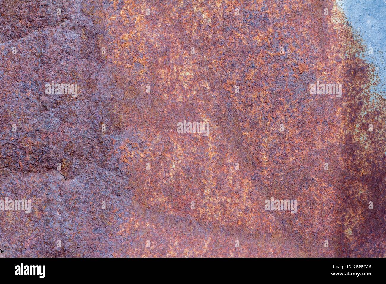 Rusty background.Rust.Texture of old rusty iron.Red-brown rust covered the metal. Stock Photo