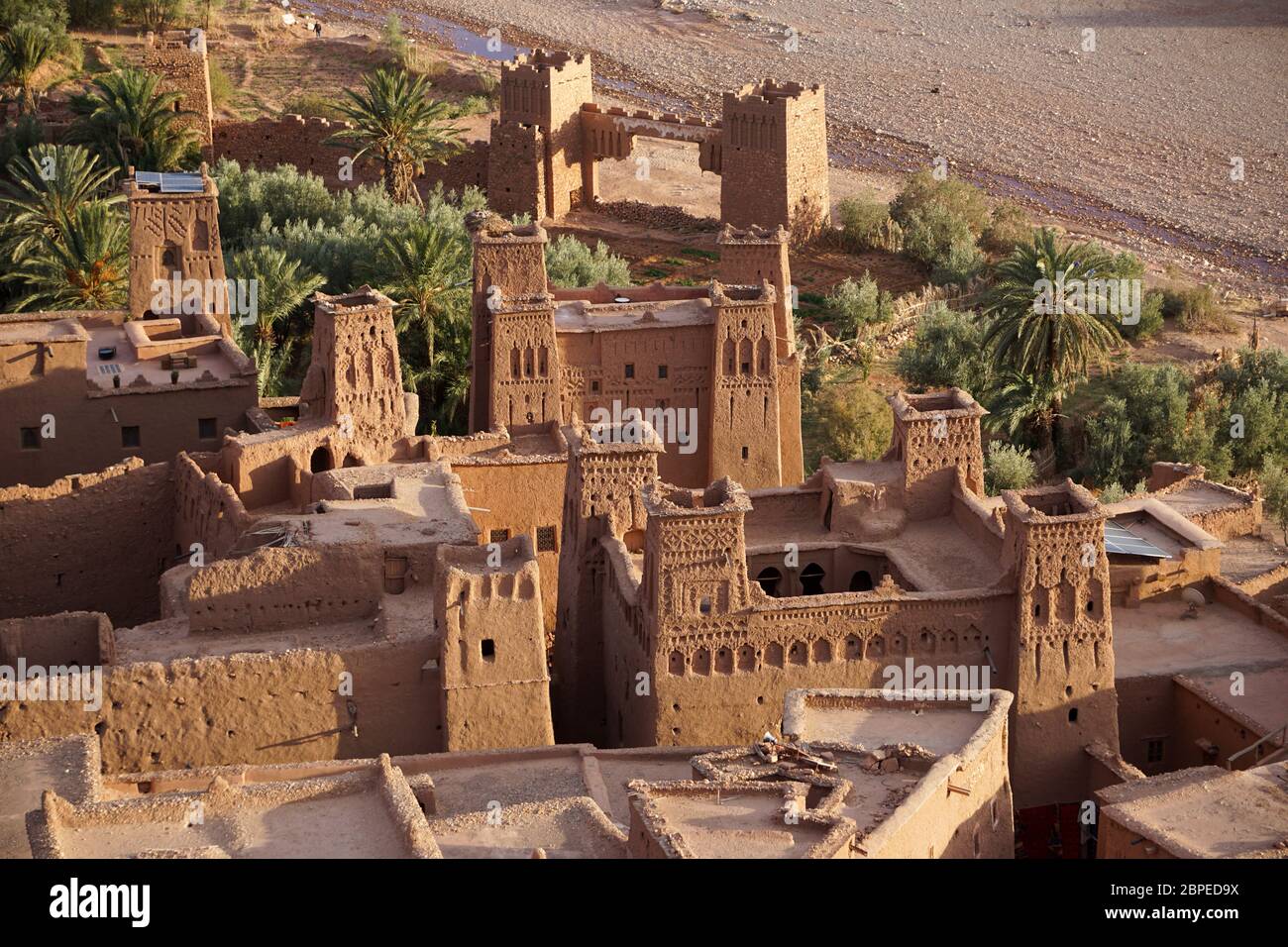 Traditional village Ait Ben Haddou, UNESCO World Heritage Site, near Ouarzazate, Morocco, North Africa Stock Photo