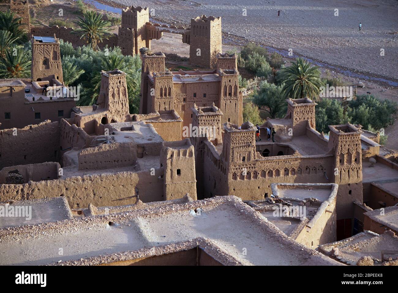 Traditional village Ait Ben Haddou, UNESCO World Heritage Site, near Ouarzazate, Morocco, North Africa Stock Photo