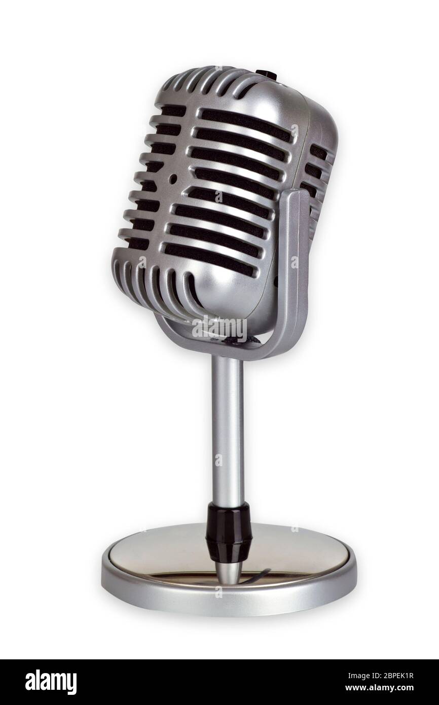 Retro Mikrofon - Dies ist kein SHURE Mikrofon Stock Photo - Alamy