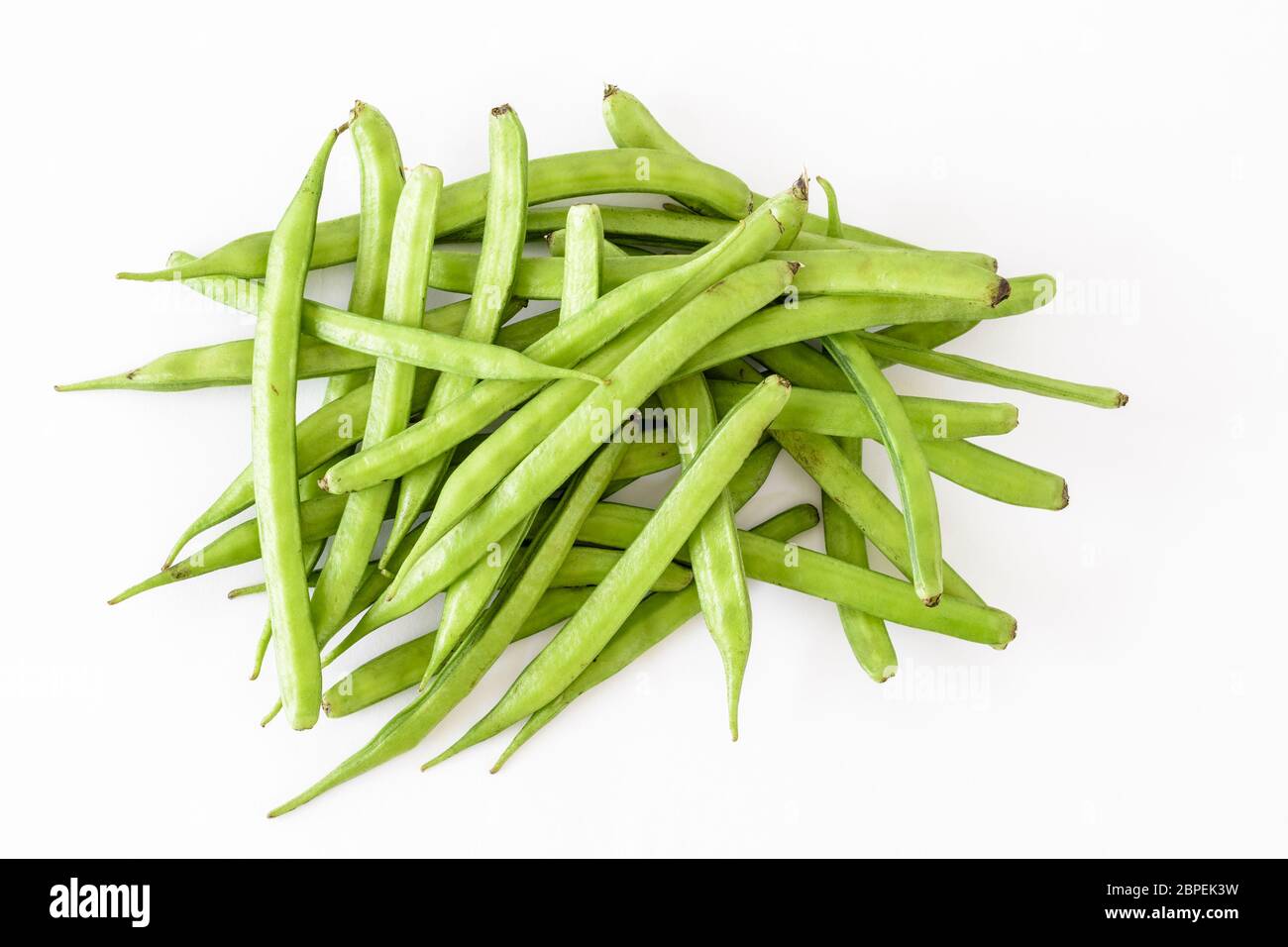Organic Cluster beans or guar (Indian vegetable) and source of guar gum Stock Photo