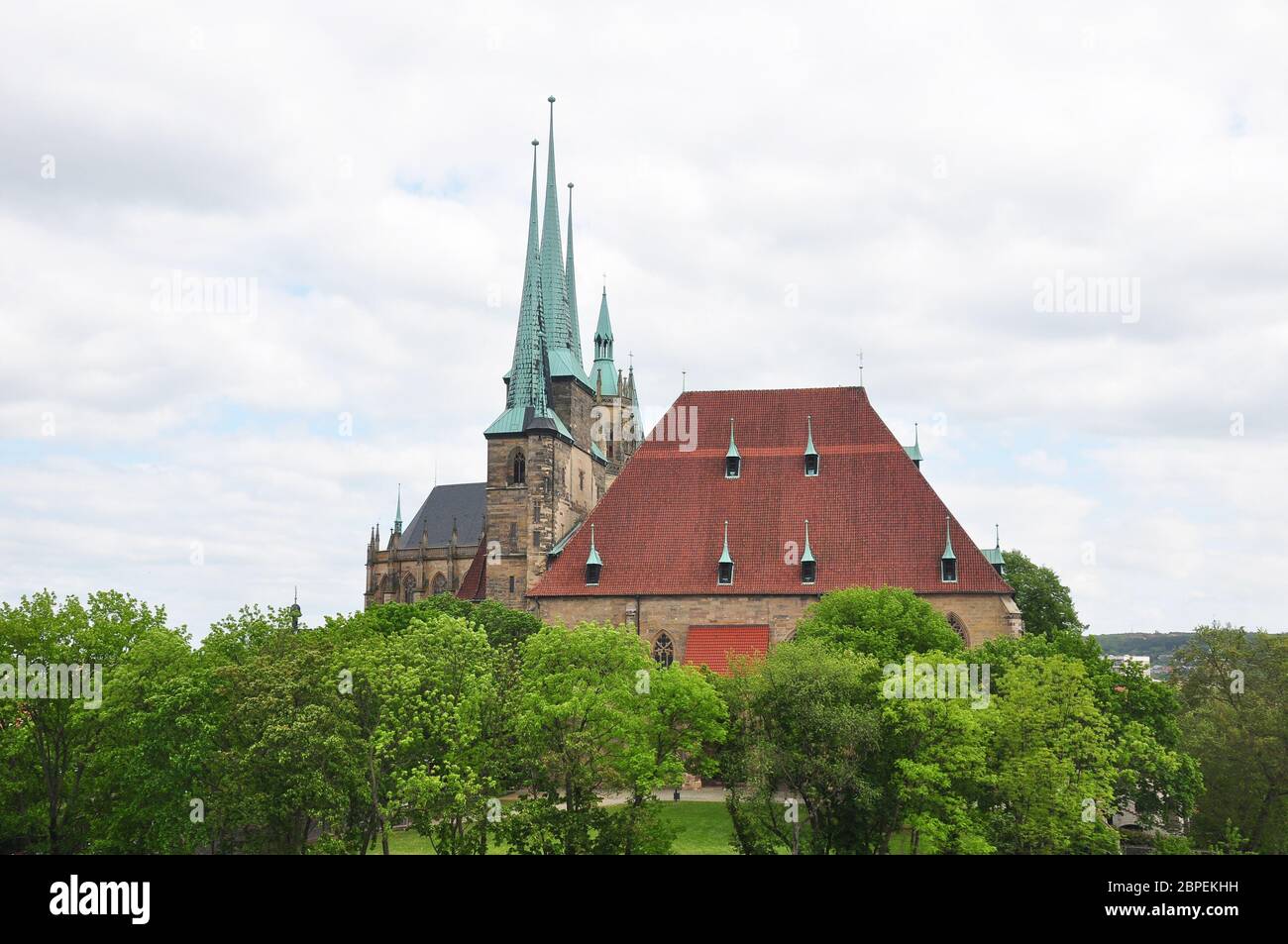 Dom und Severikirche in Erfurt Stock Photo Alamy