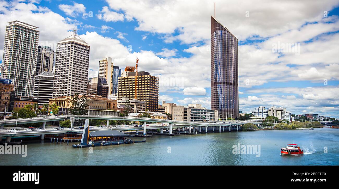 Skyline von Brisbane Queensland Australien Stock Photo