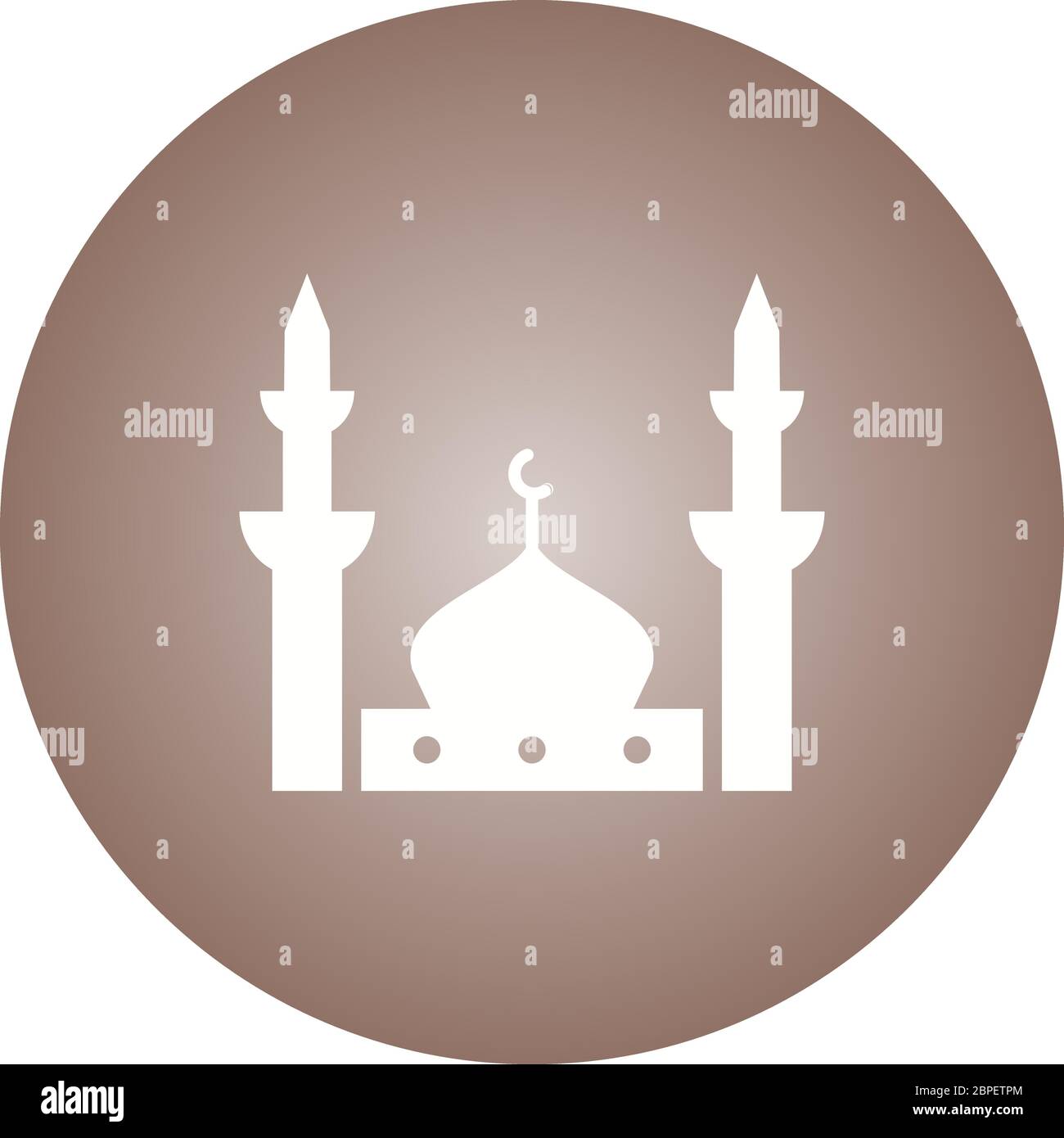 Beautiful Mosque Glyph Vector Icon Stock Vector Image & Art - Alamy