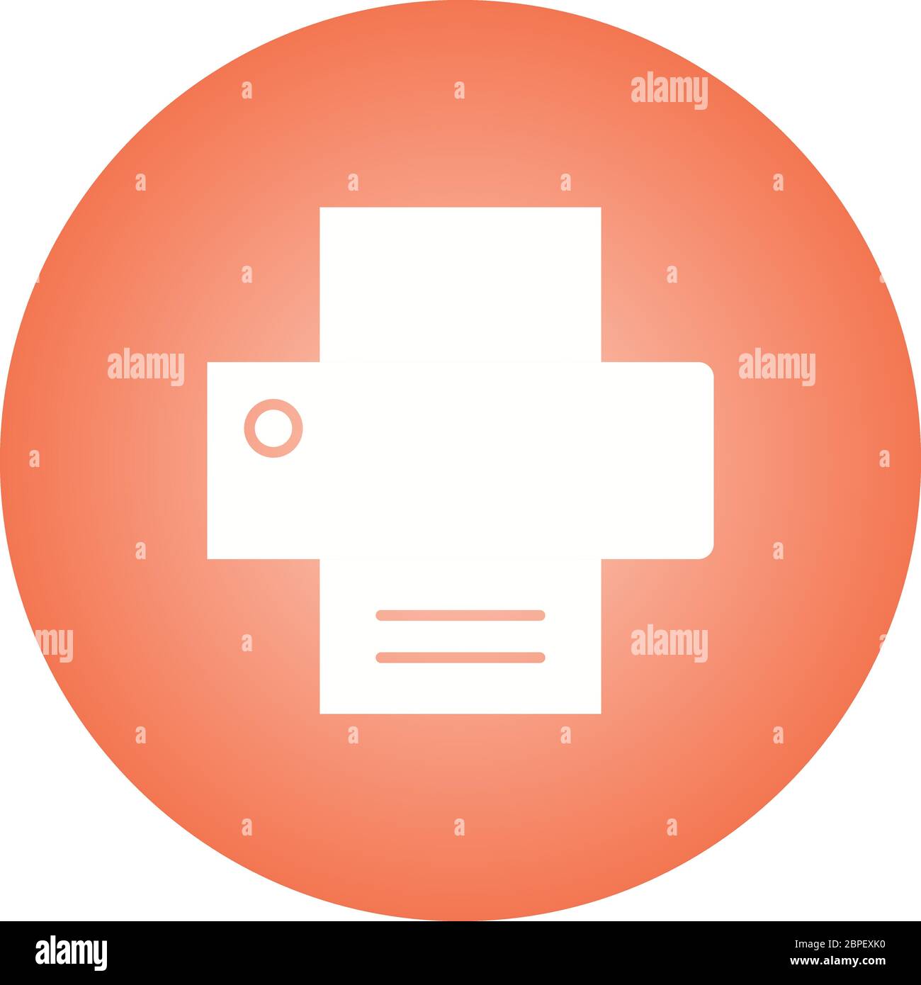 Beautiful Printer Glyph Vector Icon Stock Vector