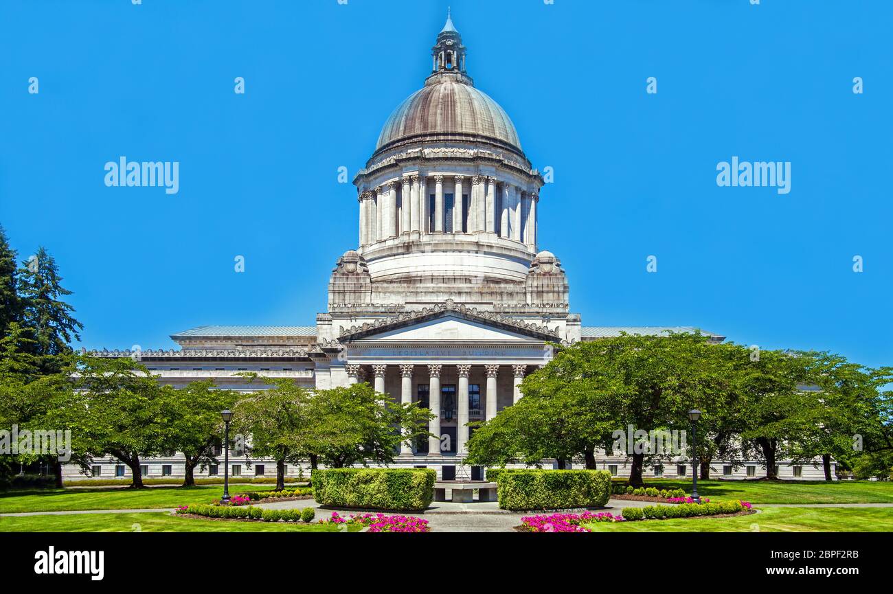 Washington State Capitol Seattle Washington USA Stock Photo Alamy