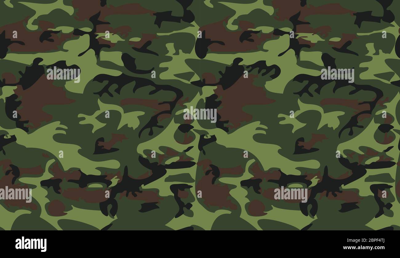 Camouflage pattern background vector. Classic clothing style masking ...