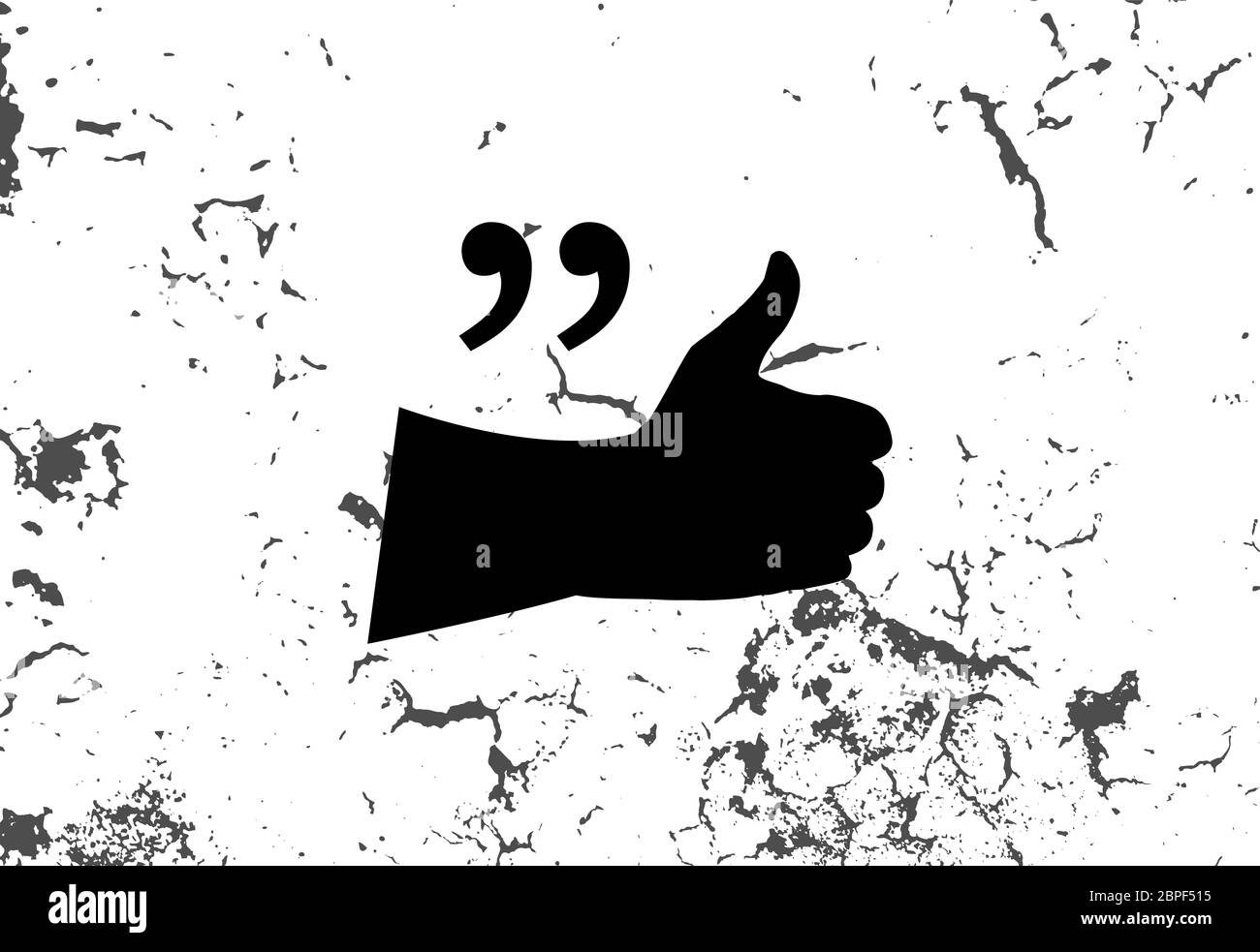 Quotation Mark Speech Bubble. Quote sign icon. Abstract background. Stock Photo