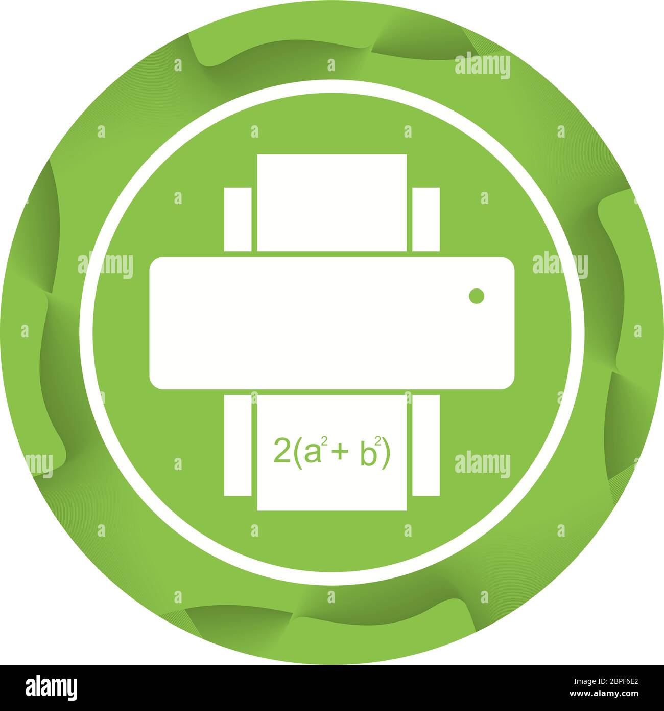 Beautiful Printer Glyph Vector Icon Stock Vector