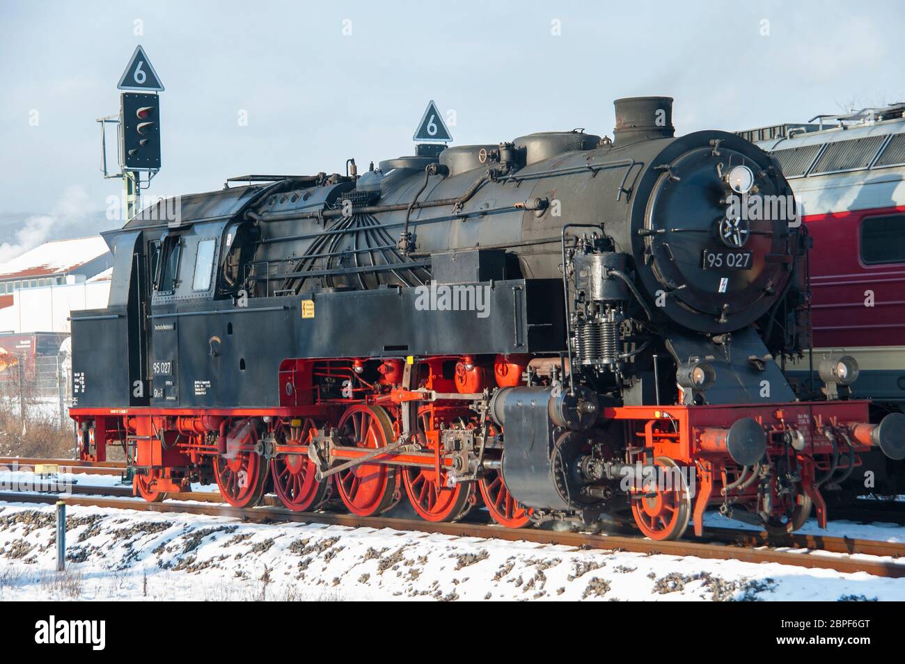 Steam train of the harzer schmalspurbah Stock Photo