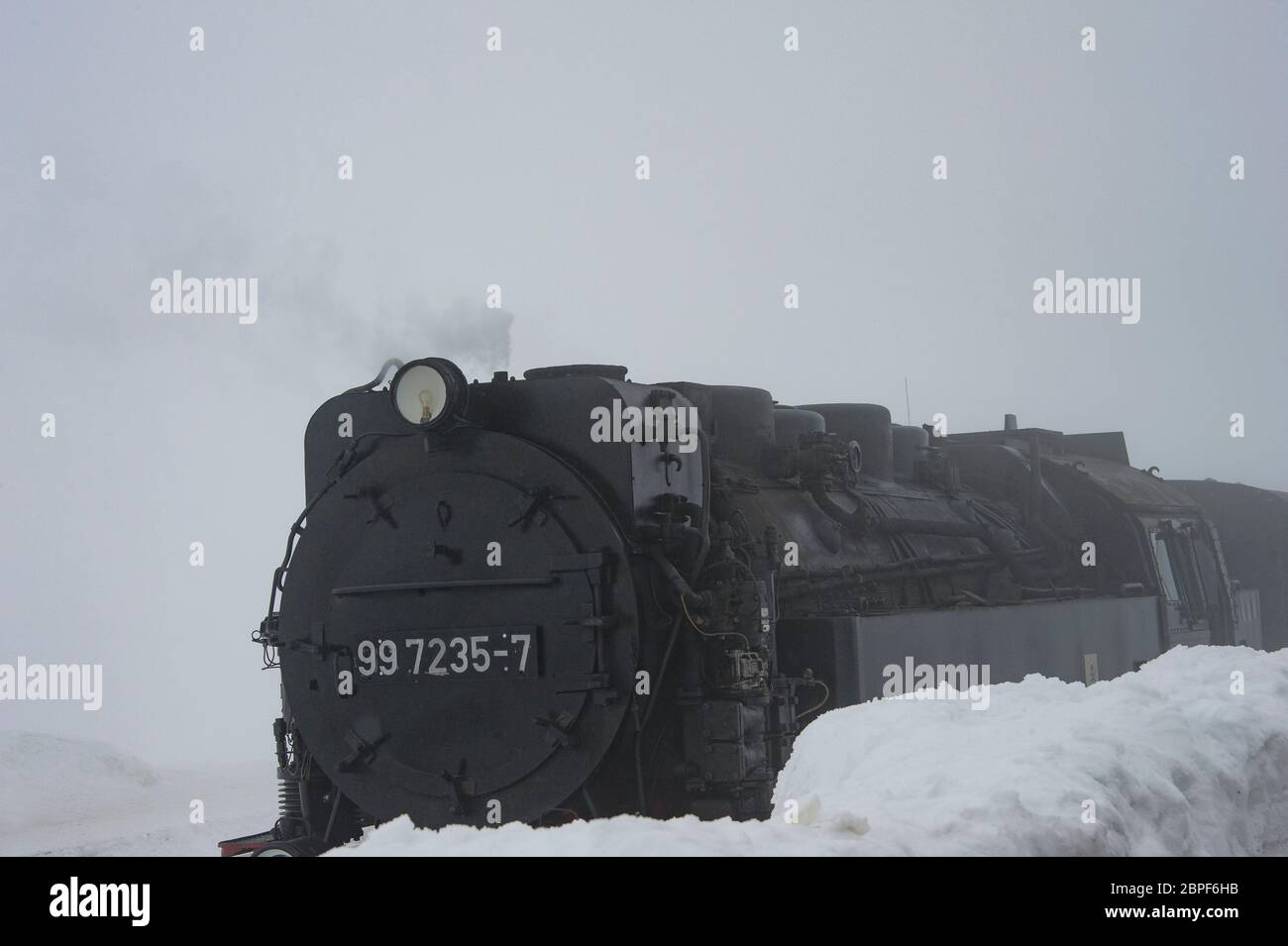 Steam train of the harzer schmalspurbah Stock Photo