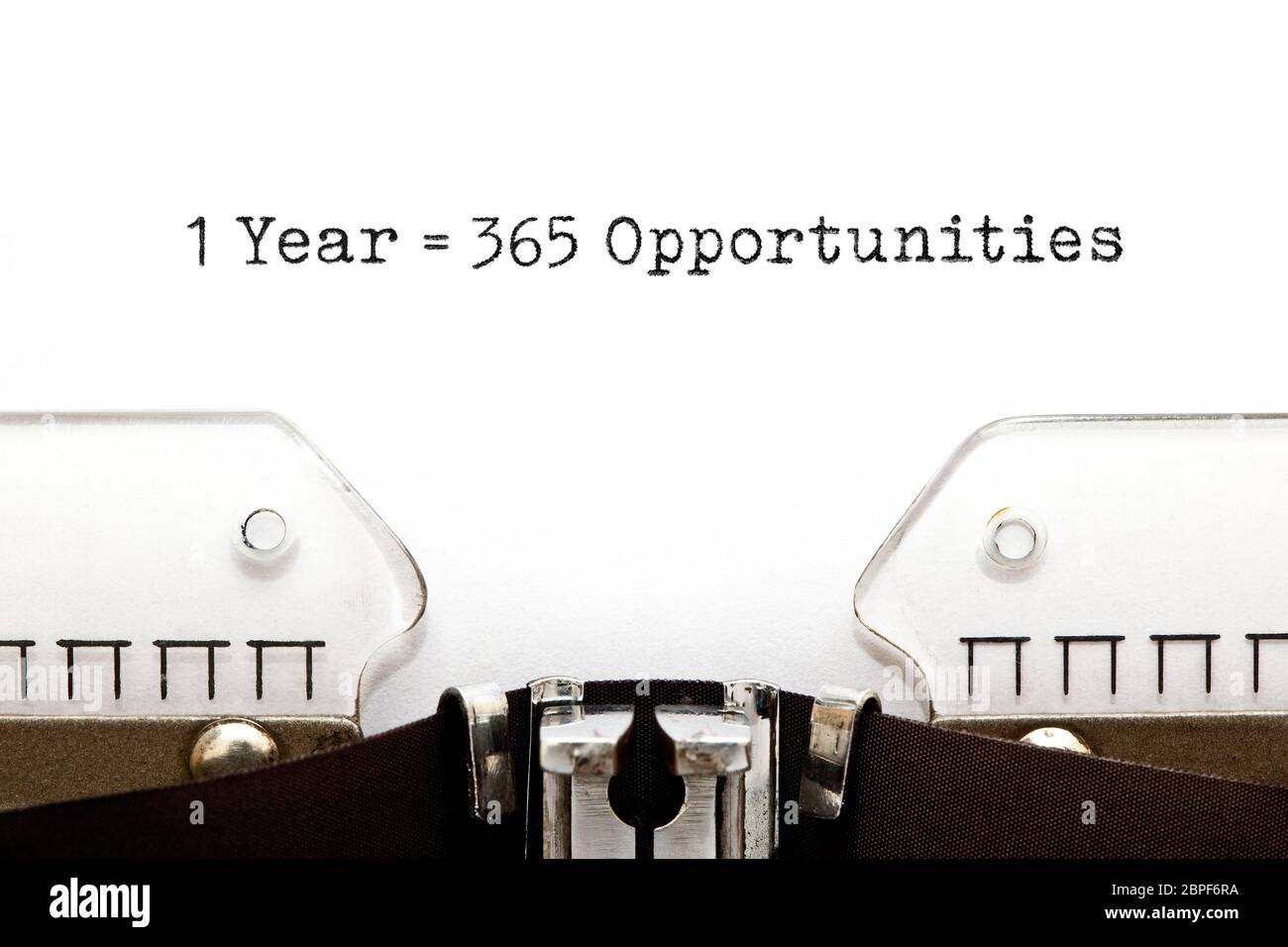 New Year Motivational Message 1 Year 365 Opportunities Typed On Retro Typewriter Stock Photo Alamy New Year Motivational Message 1 Year 365 Opportunities Typed On Retro Typewriter Stock Photo Alamy