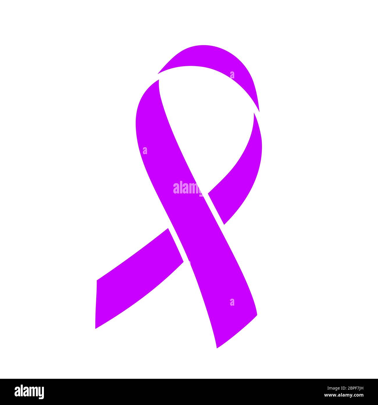 Purple ribbon. Healthcare and medicine concept. Stomach cancer awareness. Pancreatic cancer awareness month in november. Symbol of World Lupus Day. Vector illustration. Stock Vector