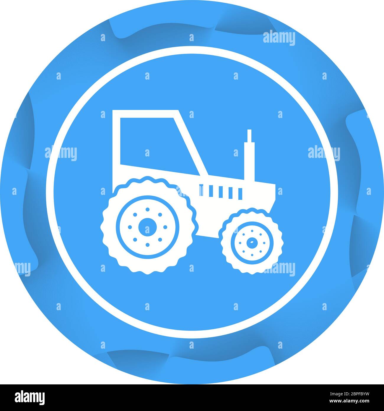 Beautiful Tractor Glyph Vector Icon Stock Vector Image & Art - Alamy