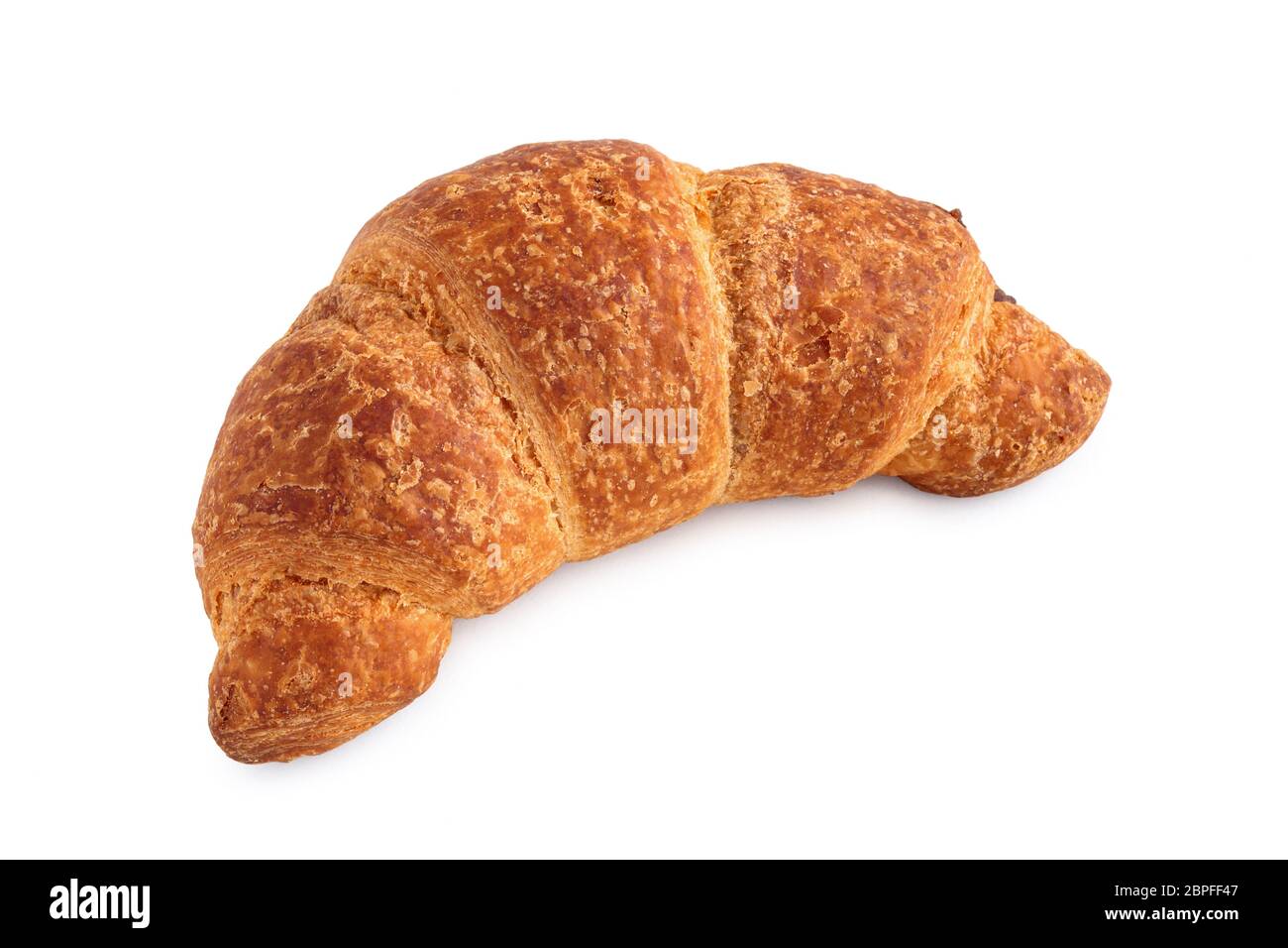 Shot of fresh croissant isolated on white background Stock Photo - Alamy
