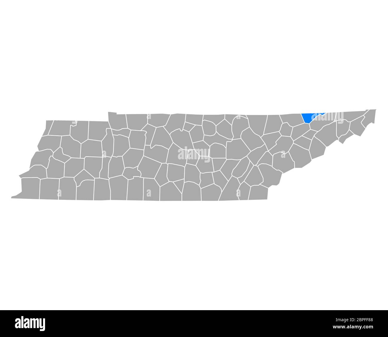 Map of Hancock in Tennessee Stock Photo Alamy