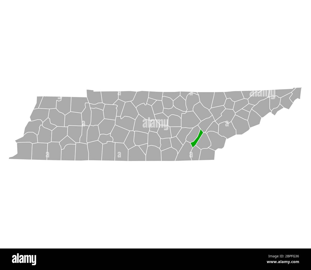 Map of Meigs in Tennessee Stock Photo Alamy