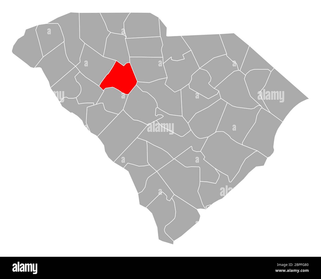 Map of Newberry in South Carolina Stock Photo Alamy