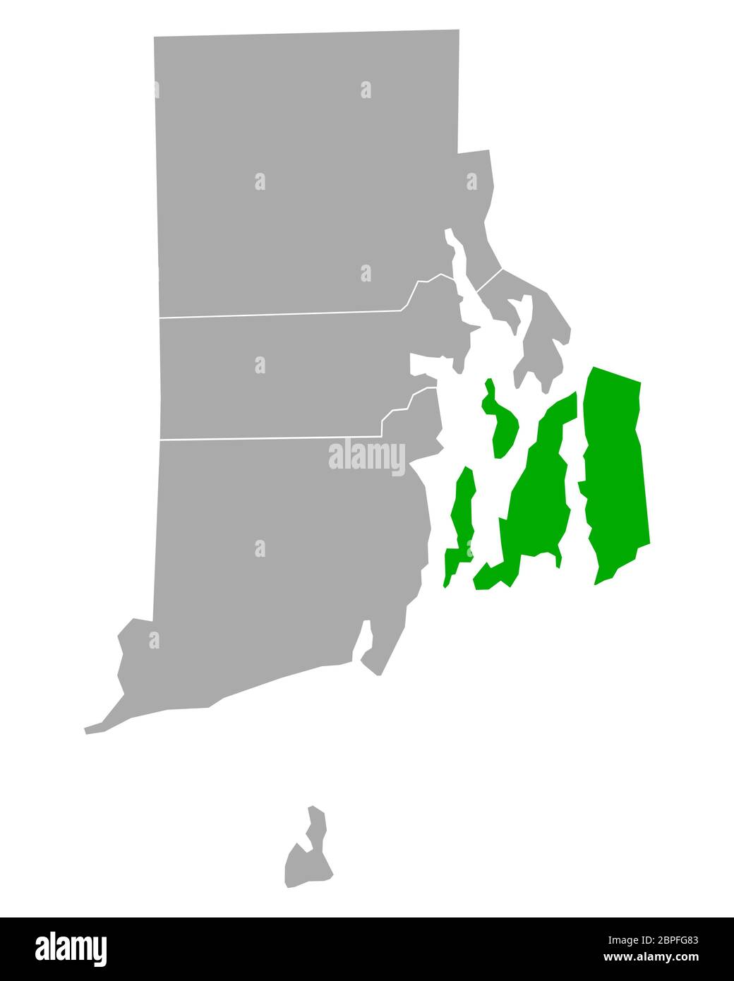 Map of Newport in Rhode Island Stock Photo Alamy