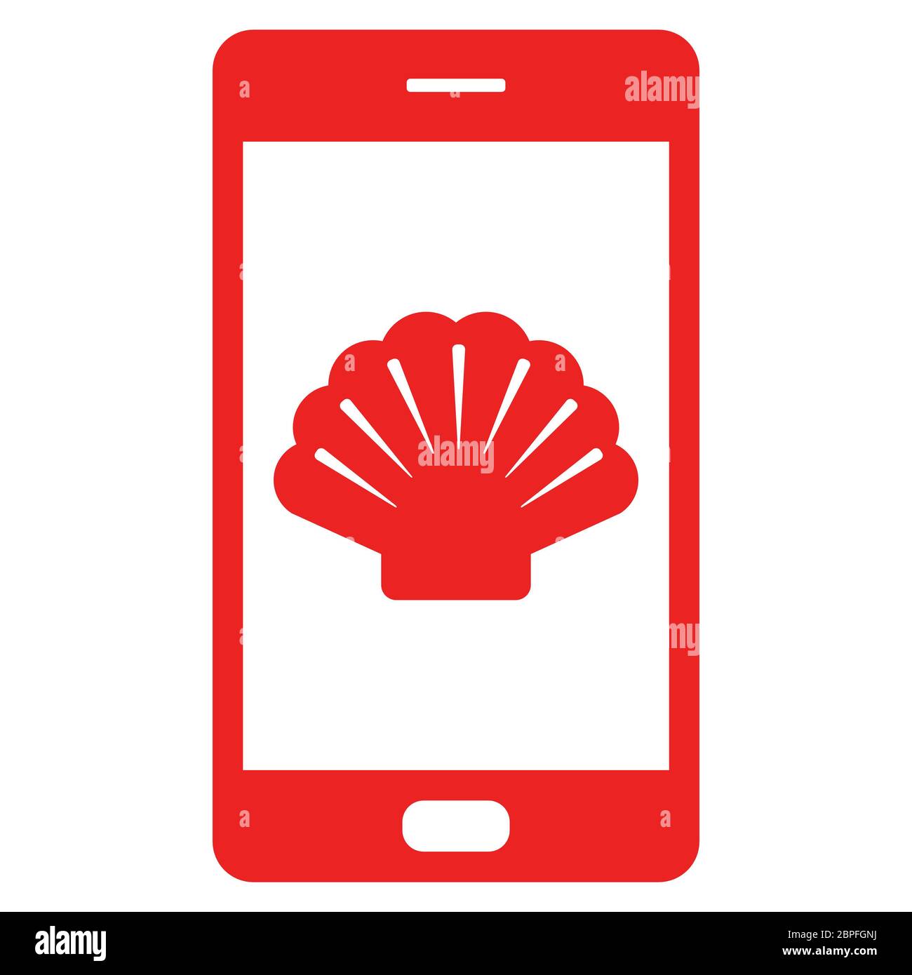 Shell and smartphone Stock Photo - Alamy