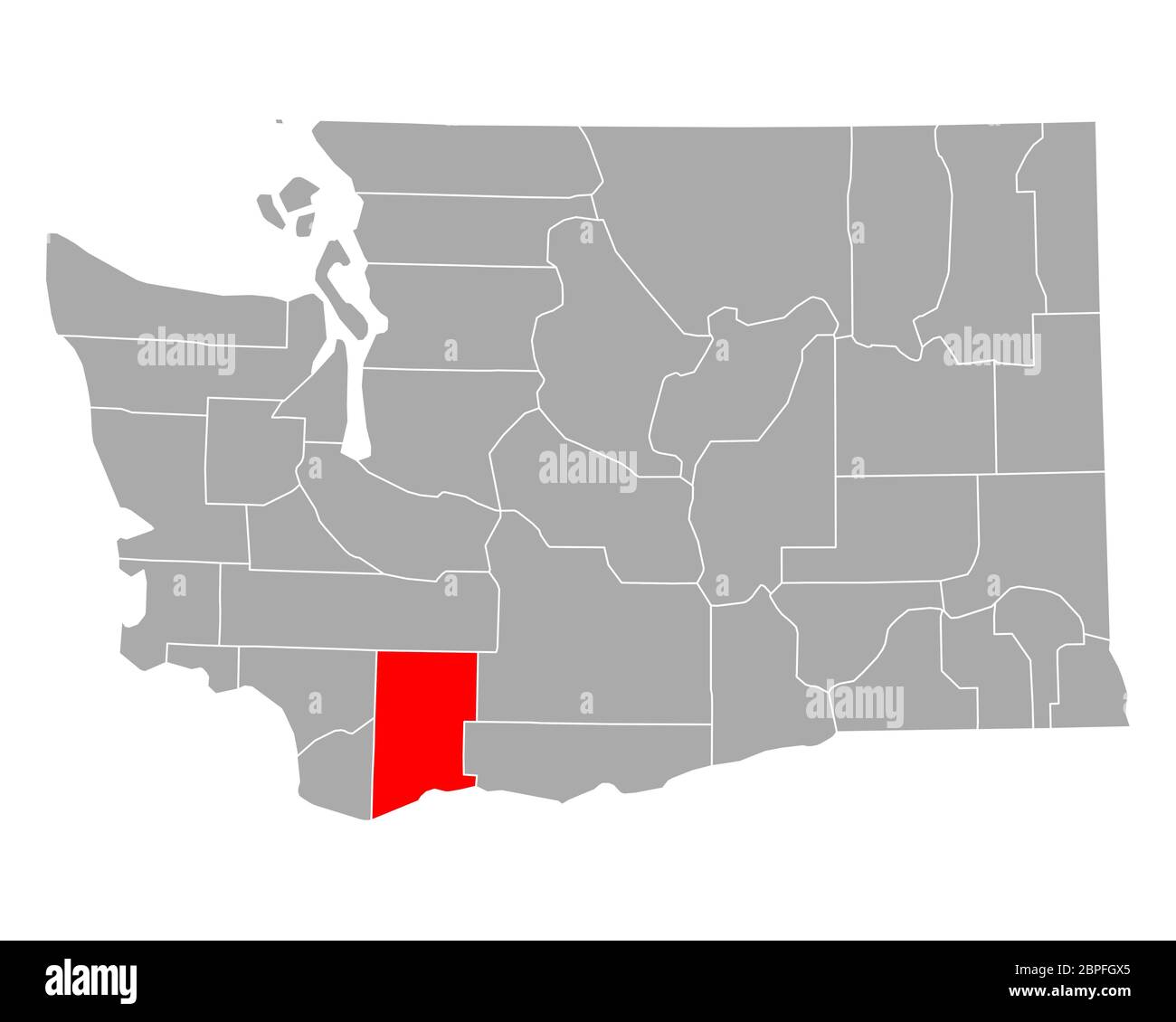Map of Skamania in Washington Stock Photo Alamy