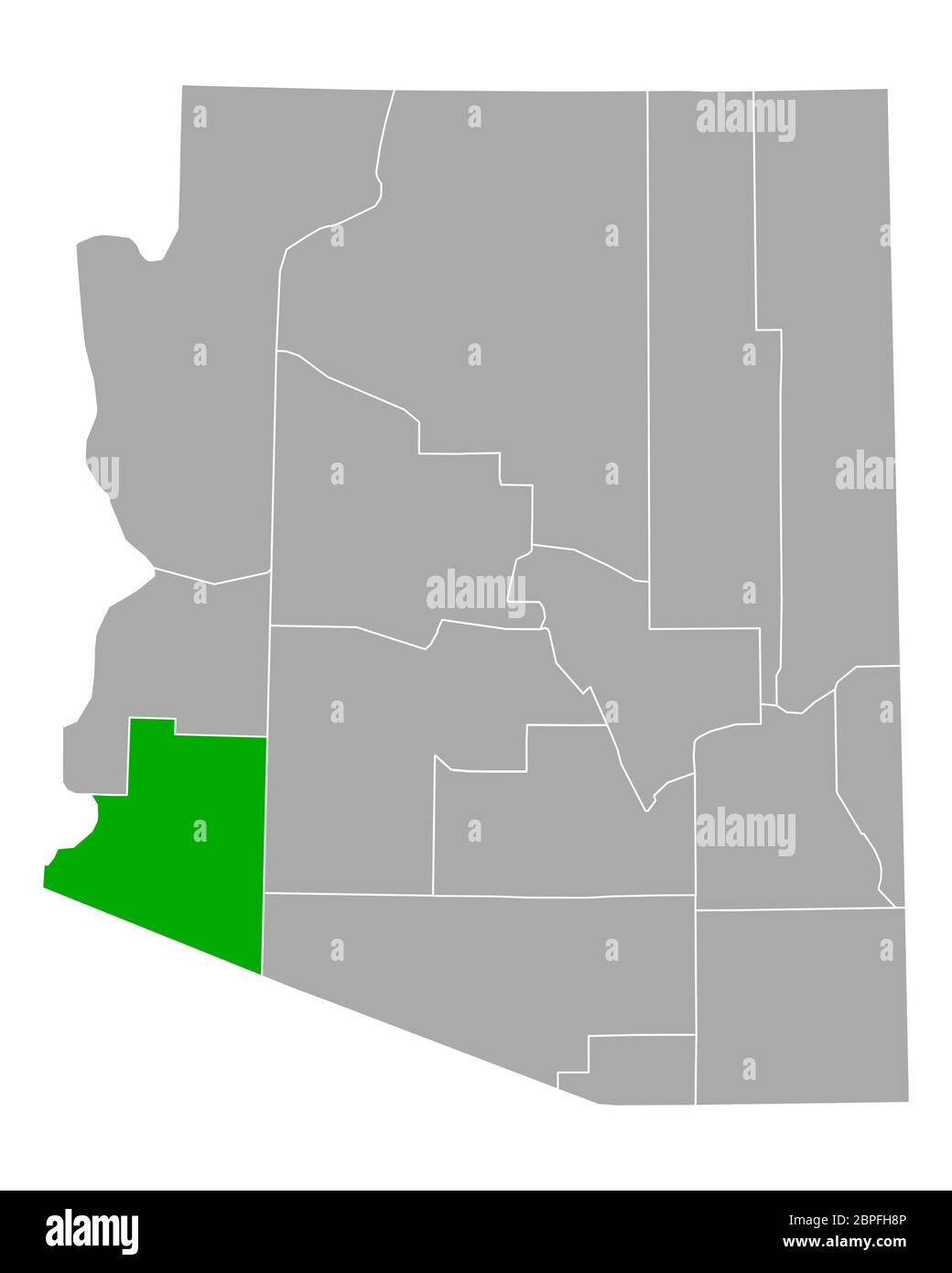 Yuma county map hires stock photography and images Alamy