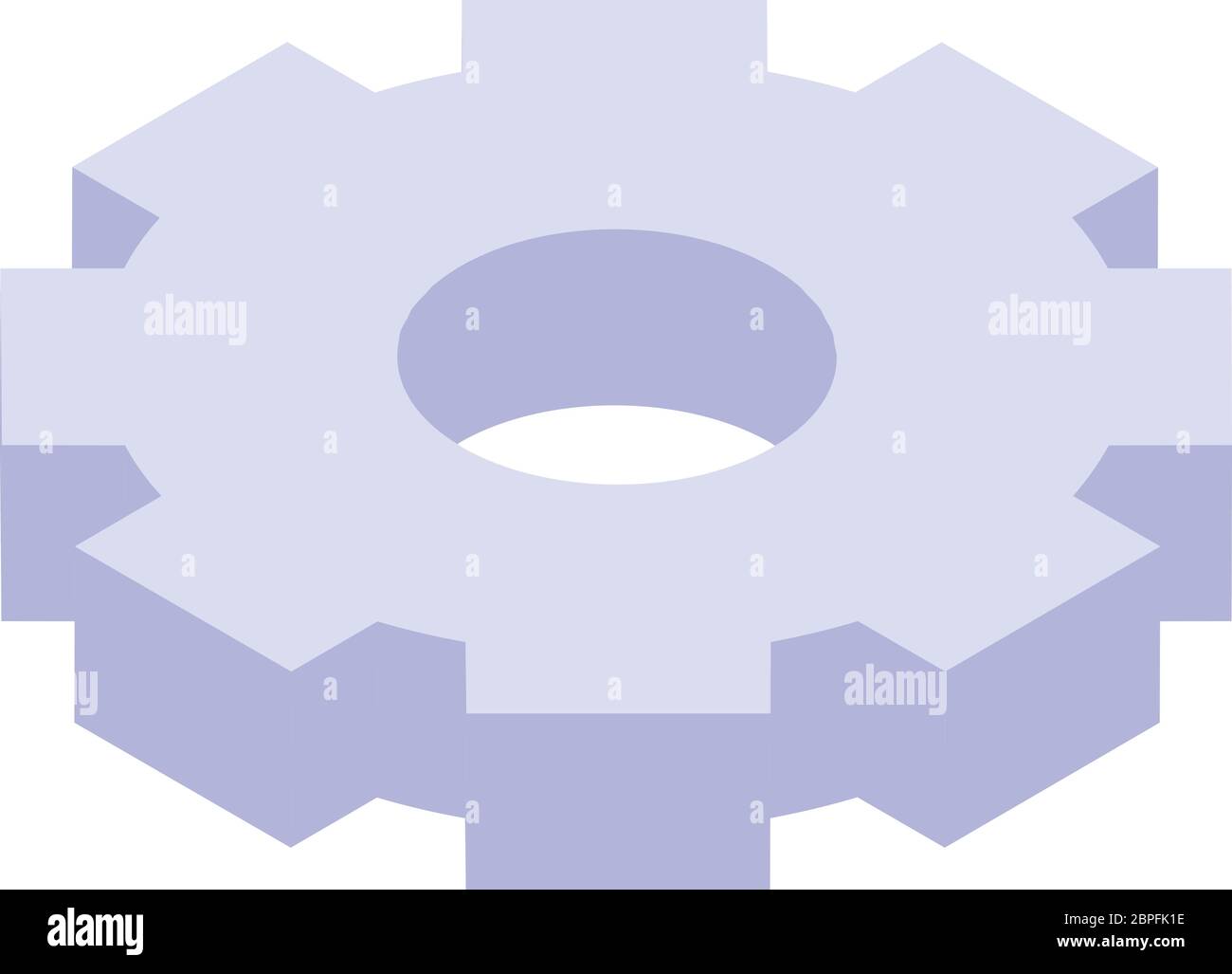 Gear wheel icon, isometric style Stock Vector Image & Art - Alamy