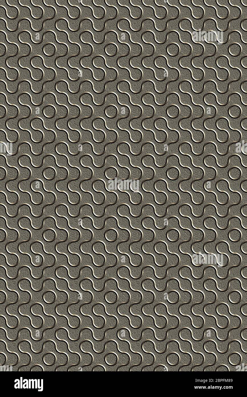 3d effect seamless background wallpaper metal textured pattern Stock ...