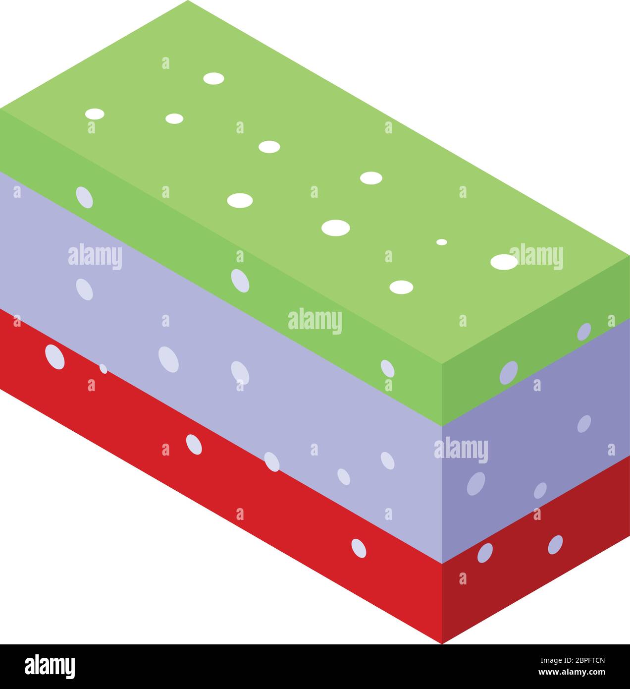 Home confectionery cake icon, isometric style Stock Vector