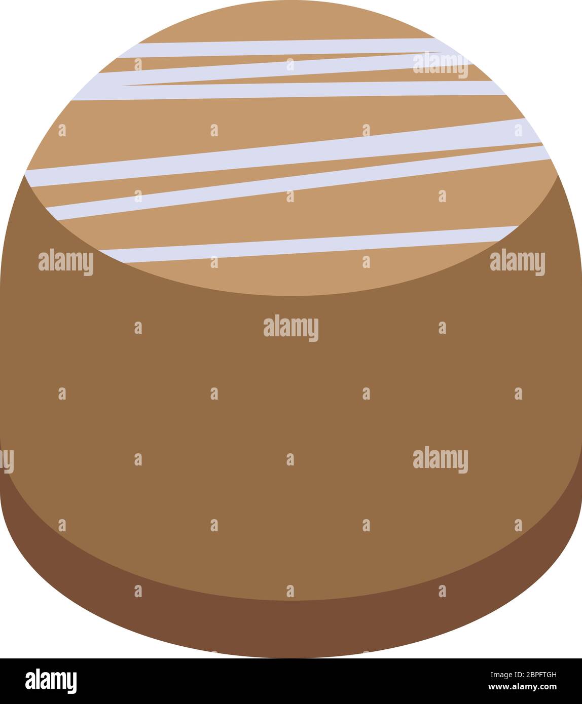 Chocolate bonbon icon, isometric style Stock Vector