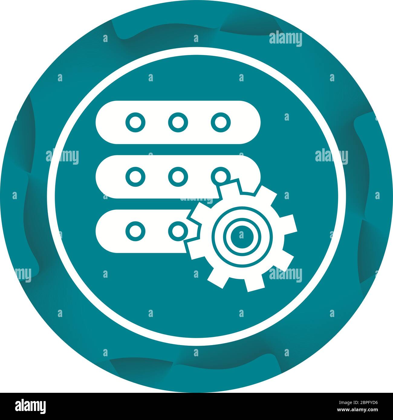 Beautiful Database Settings Glyph Vector Icon Stock Vector Image & Art ...