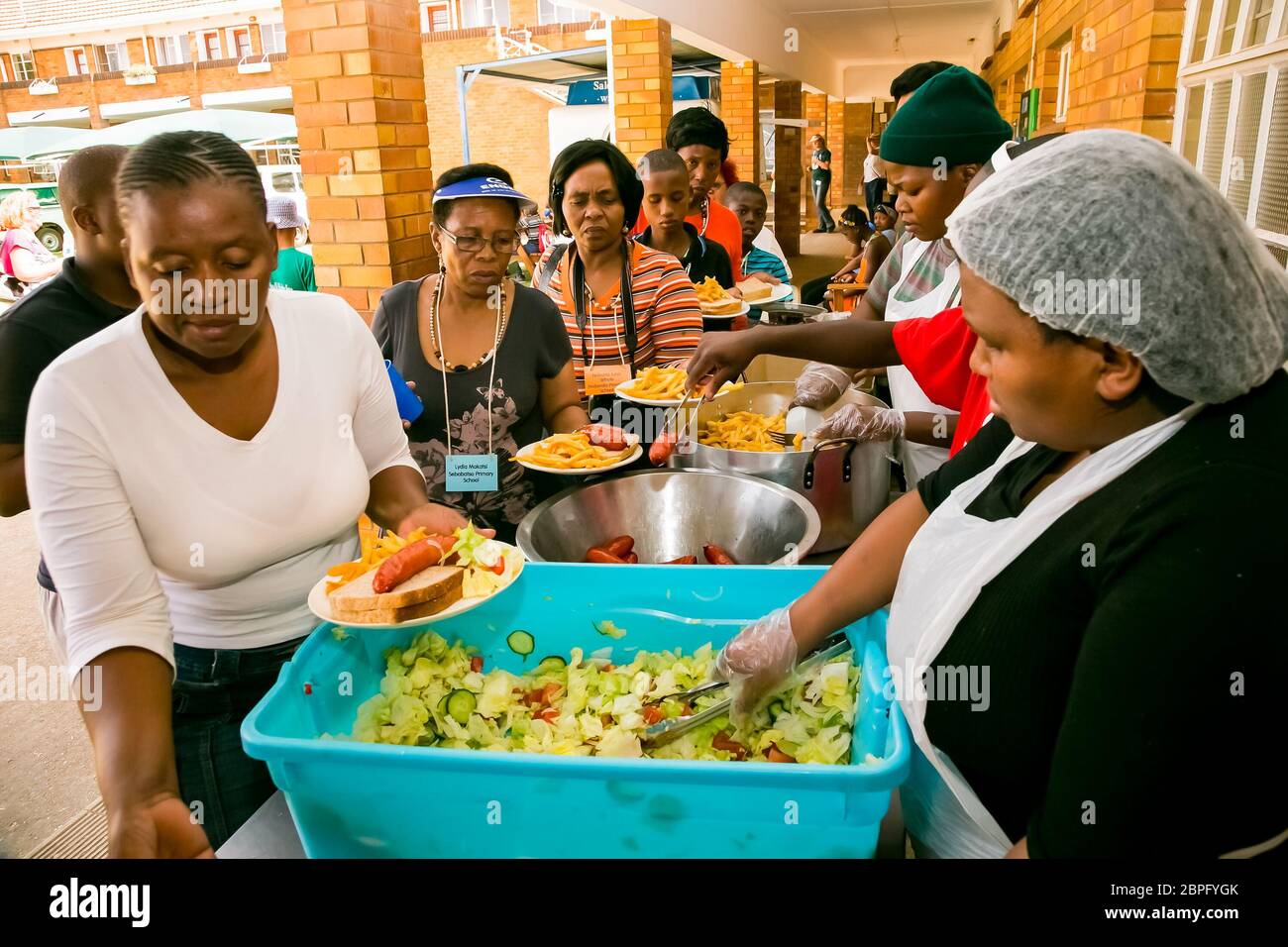 Johannesburg, South Africa October 9, 2014 Soup Kitchen community