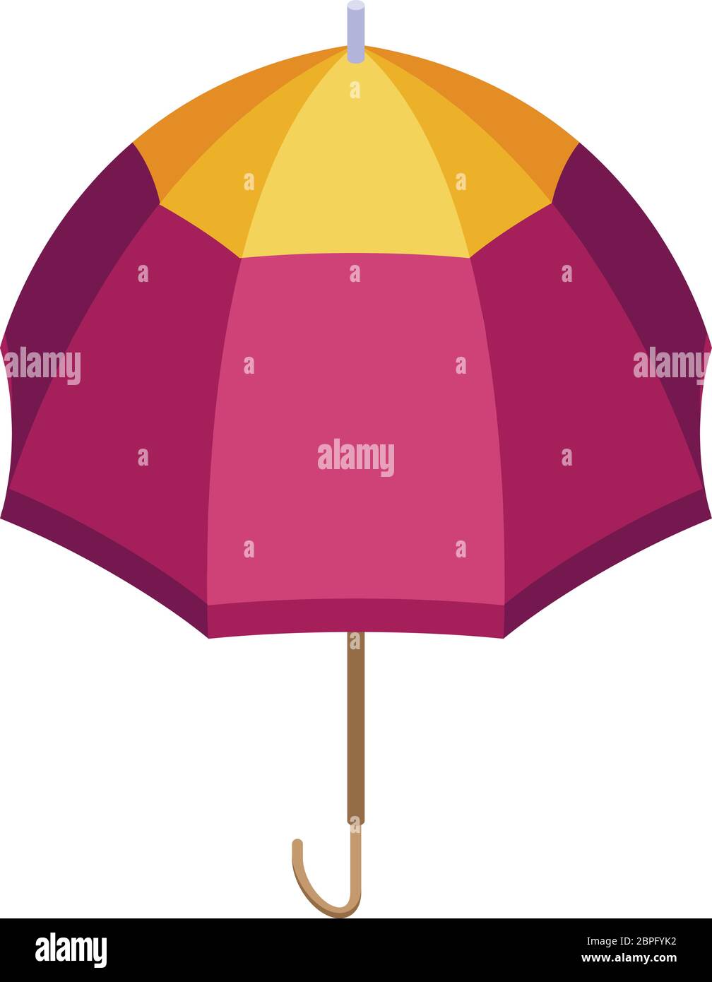 Broken umbrella icon, isometric style Stock Vector