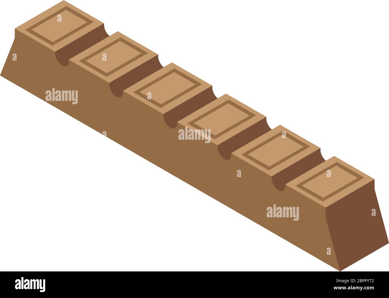 Chocolate bar line icon, isometric style Stock Vector Image & Art - Alamy