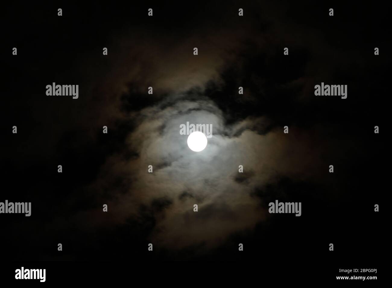 full moon at night sky Stock Photo - Alamy
