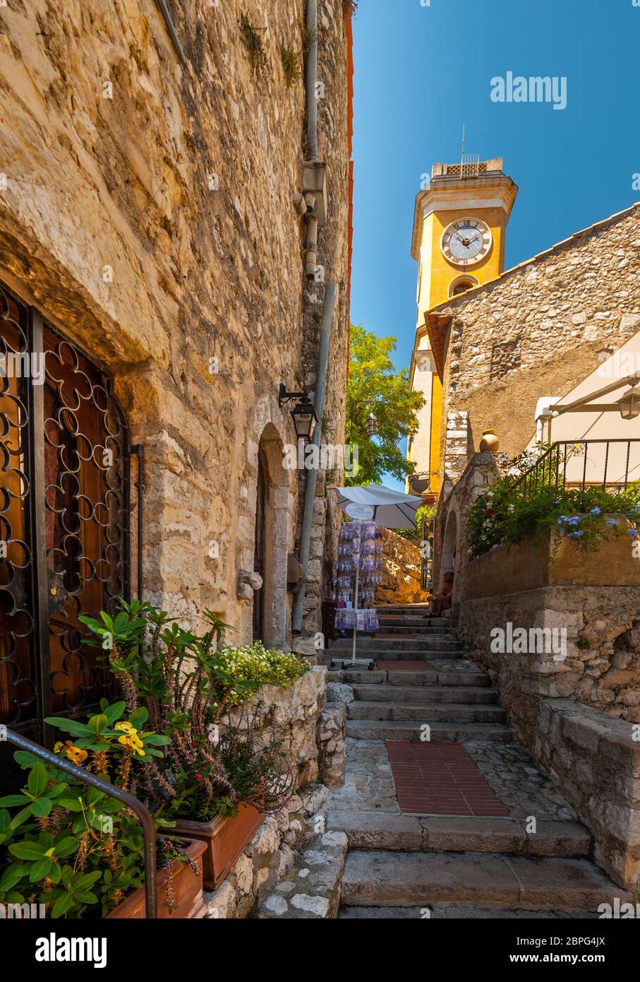 Bergdorf Eze an der Cote d´Azur zwischen  Monaco und Nizza Stock Photo