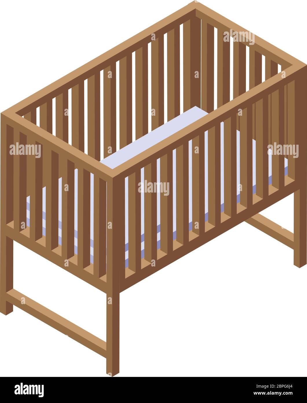 Baby bed icon, isometric style Stock Vector Image & Art Alamy