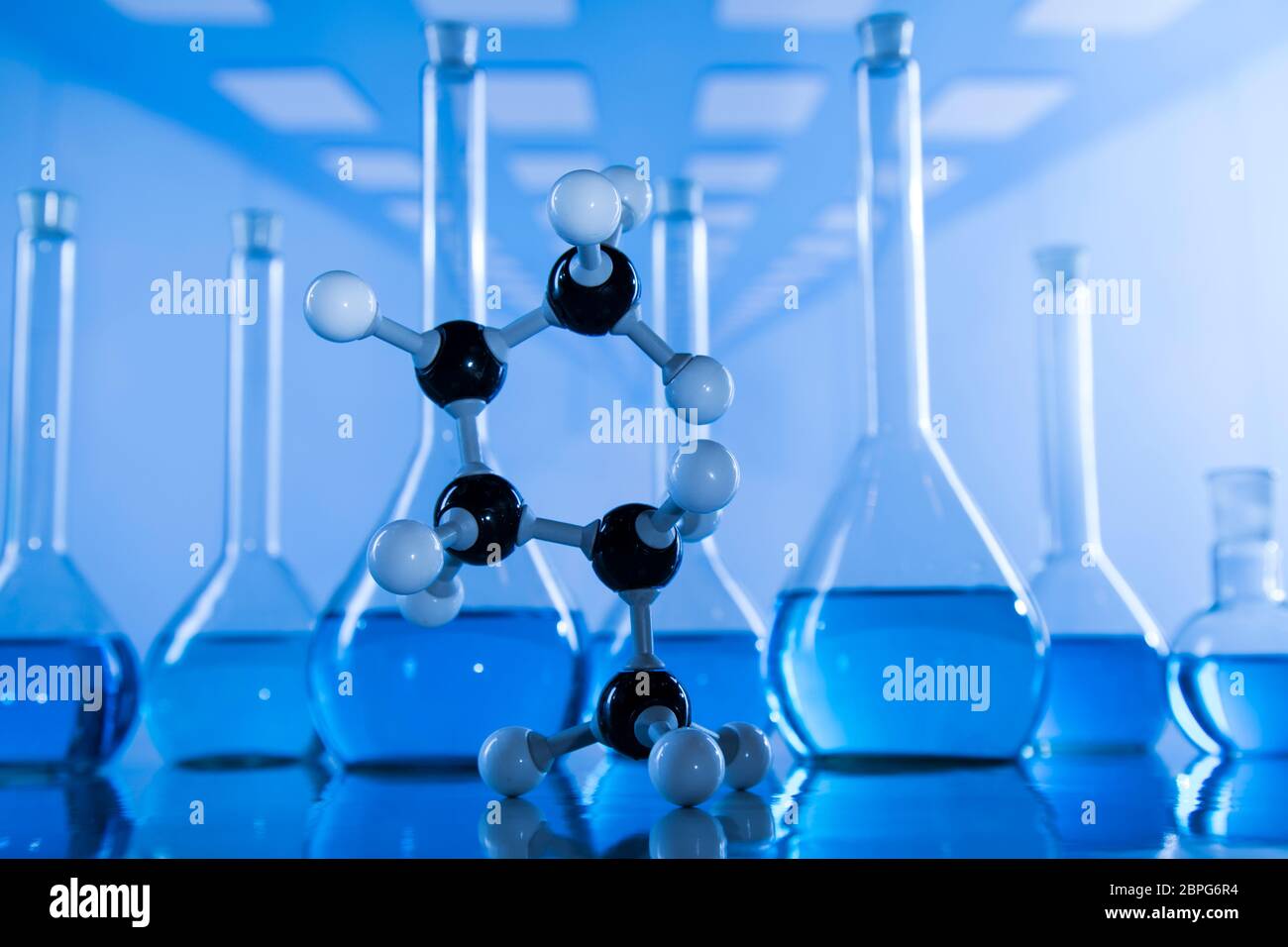 Laboratory Research and Development. Scientific glassware for chemical