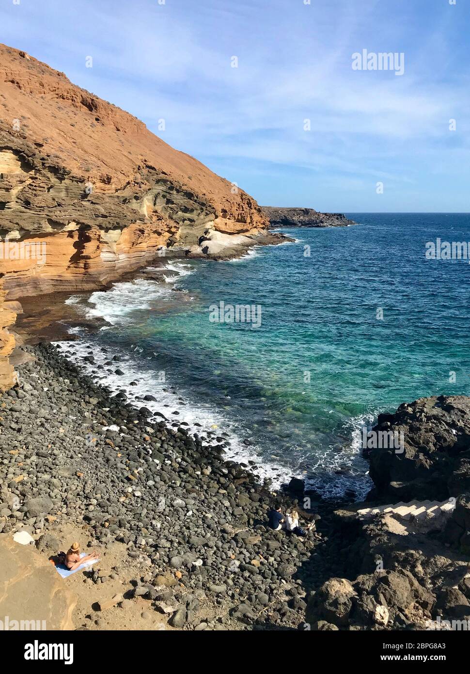 Amarilla beach in Coast del Silencia, Tenerife , Spain Stock Photo