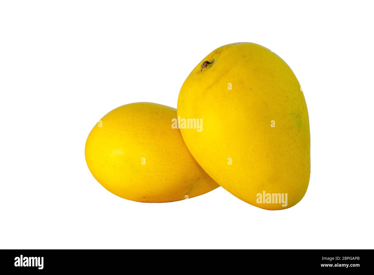 top view two pieces rotten mangos close up on a white background Stock  Photo - Alamy