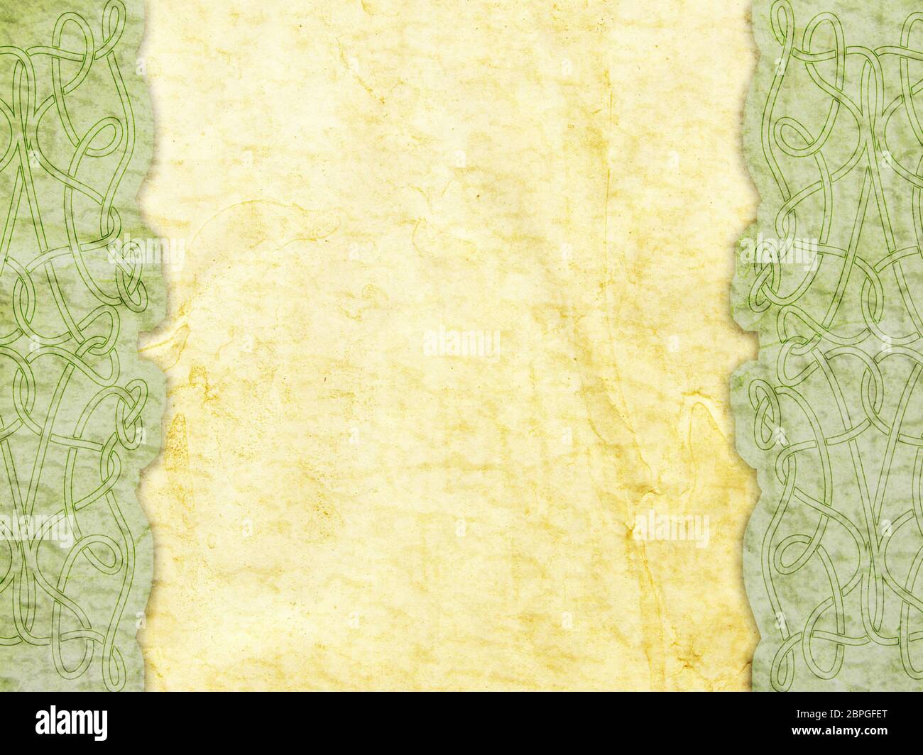 Old paper with celtic pattern Stock Photo - Alamy