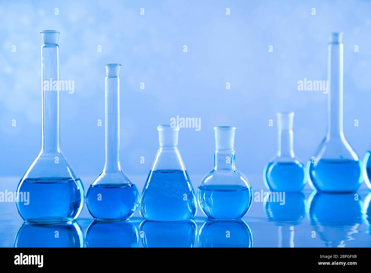 Laboratory Research and Development. Scientific glassware for chemical