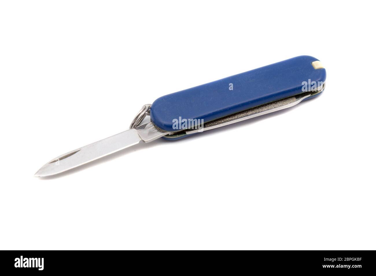 Universal pocket knife on a white background Stock Photo