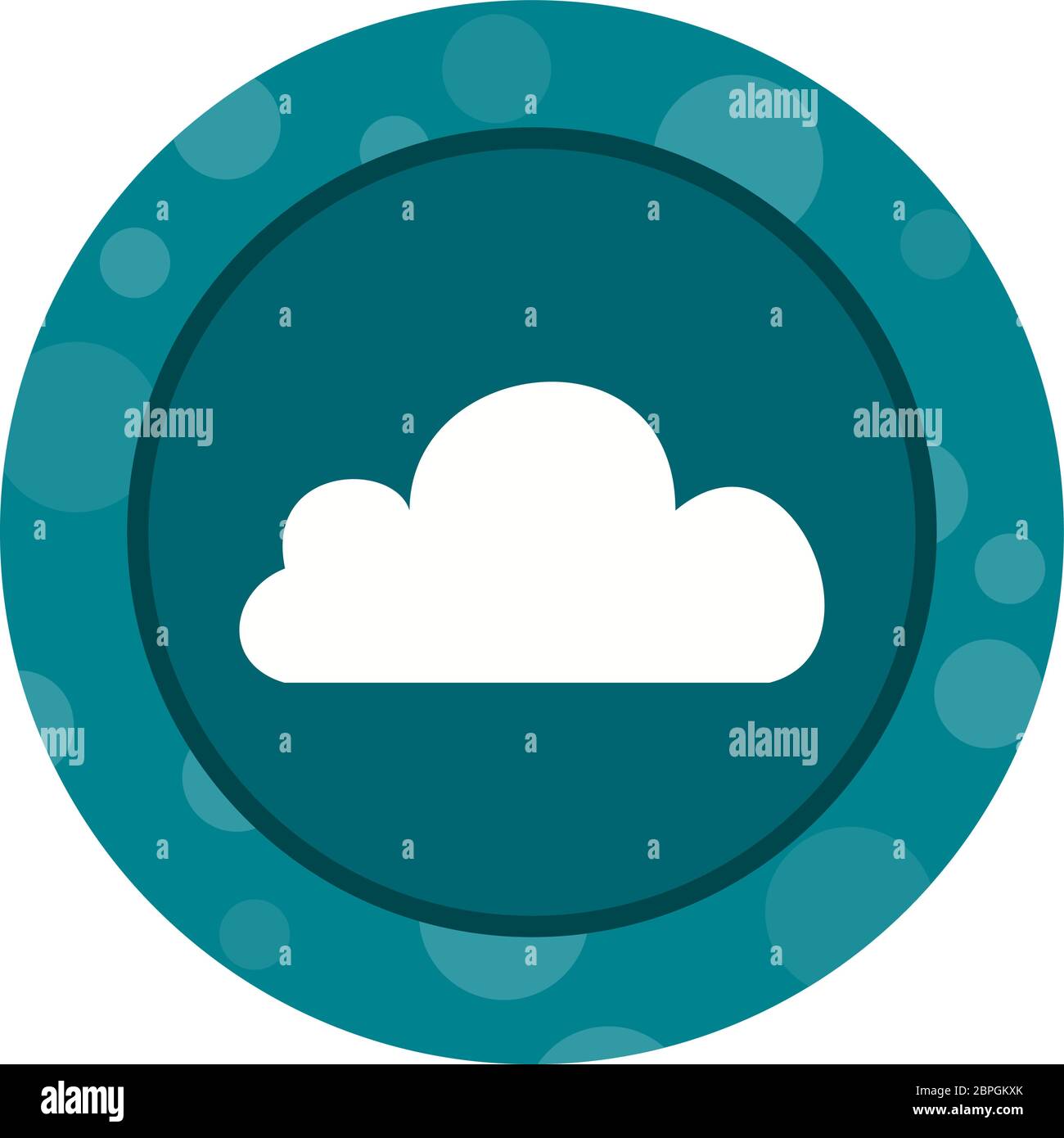 Beautiful Cloud Glyph Vector Icon Stock Vector Image & Art - Alamy